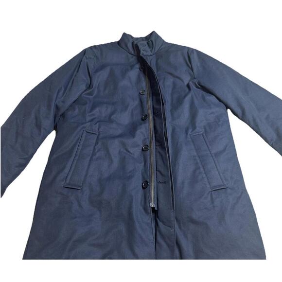 Banana Republic Performance Mens M Water Repellent Coat Preppy Blue Travel - Picture 3 of 8